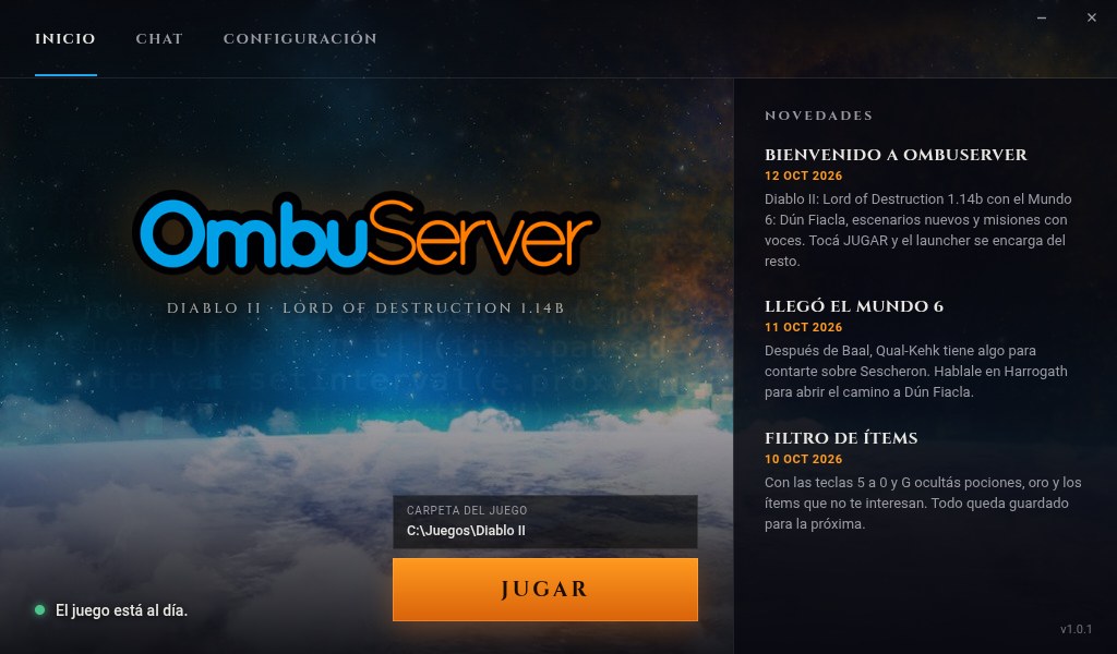 Inicio del launcher